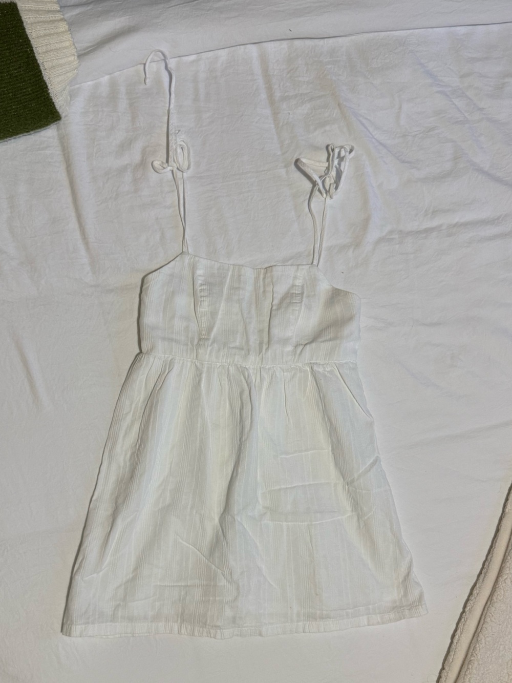 White Mini Babydoll Dress